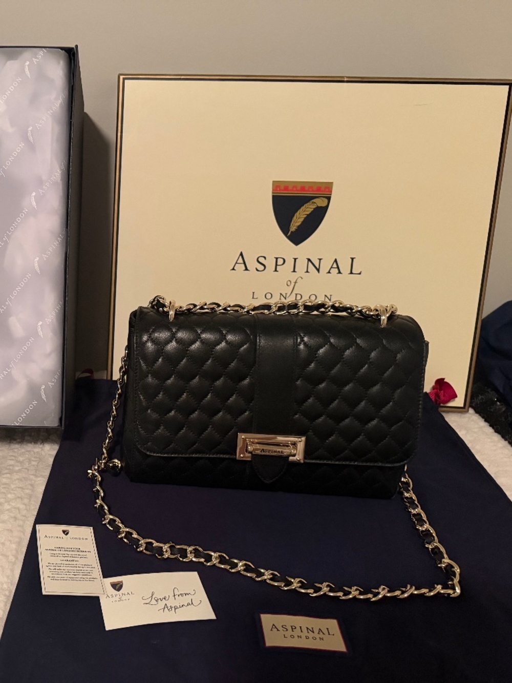 Aspinal of London Large Quilted Lottie